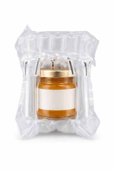 Luftpolsterbeutel für Gläser – Stoßschutz für Honig, Marmelade & Feinkost im Versand